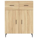 vidaXL Buffet chêne sonoma 69 5x34x90 cm bois d'ingénierie
