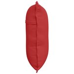 vidaXL Coussin de Dos Rouge 60 x 19 x 50 cm tissu
