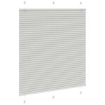 vidaXL Store plissé gris clair 115x100cm largeur du tissu 114 4cm