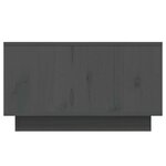 vidaXL Table basse Gris 55x56x32 cm Bois massif de pin