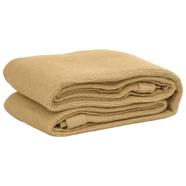 vidaXL Tapis de tente sable 250x400 cm PEHD