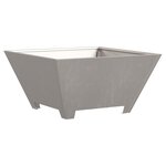 vidaXL Braise Marron 60 x 60 x 30 cm Acier résistant aux intempéries