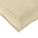 vidaXL Coussin pour assise de palette Beige 80 x 80 x 12 cm