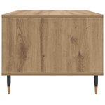 vidaXL Table basse chêne artisanal 60 x 50 x 40 cm Bois d'ingénierie