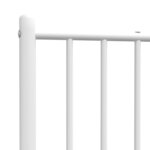 vidaXL Tête de lit de remplacement métal blanc 75 cm