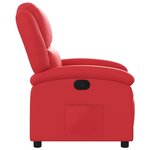 vidaXL Fauteuil inclinable Rouge Similicuir