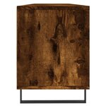 vidaXL Meuble TV chêne fumé 150x30x44 5 cm bois d'ingénierie