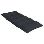 vidaXL Coussins de chaise à dossier haut lot de 6 noir tissu oxford