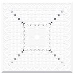 vidaXL Ensemble de tables de jardin 5 Pièces Blanc 80 x 80 x 75 cm