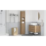 vidaXL Meuble de salle de bain Chêne artisanal 32x25 5x190 cm Bois d'ingénierie