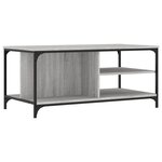 vidaXL Table basse Sonoma gris 100x50x45 cm Bois d'ingénierie