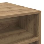 vidaXL Table basse chêne artisanal 90 x 55 x 42.5 cm Bois d'ingénierie