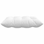vidaXL Coussins de siège 2 Pièces Blanc 40 x 40 x 6 cm tissu