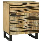 vidaXL Meuble de Chevet 50x33x60 cm Bois Massif de Manguier