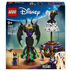 Ensemble LEGO Disney Princess : Les Robes de Maléfique et Cruella d’Enfer (43262)