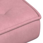vidaXL Chaise de relaxation avec tabouret Rose Velours