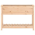 vidaXL Jardinière avec étagère 111 5x34 5x81 cm Bois massif de pin