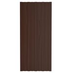 vidaXL Panneaux de toiture 36 Pièces Acier galvanisé Marron 100x45 cm