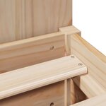 vidaXL Lit bibliothèque sans matelas 180x200 cm bois massif de pin
