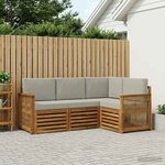vidaXL Ensemble de canapés d'extérieur 4 pc Polyester