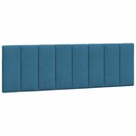 vidaXL Cadre de lit sans matelas Hanko bleu 160x200 cm velours