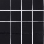 vidaXL Coussins de chaise lot de 2 carreaux noir 40x40x7 cm tissu