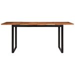 vidaXL Table à manger 180x90x75 cm bois massif d'acacia