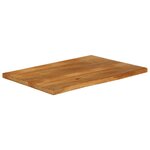 vidaXL Dessus de table à bord vivant 100x60x2 5cm bois massif manguier