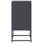 vidaXL Table de chevet anthracite 36x39x78 cm acier