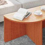 vidaXL Table basse 2 Pièces Marron cire 79 x 39 5 x 40 cm