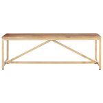 vidaXL Table basse 120x60x40 cm Bois massif