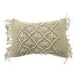 Coussin Macrame - 40 x 60 cm - Beige naturel