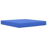 vidaXL Coussin de canapé d'extérieur Polyester Bleu royal 80 x 80 cm