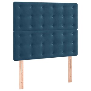 vidaXL Têtes de lit 2 Pièces Bleu foncé 100x5x78/88 cm Velours