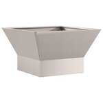 vidaXL Braise Marron 60 x 60 x 35 cm Acier