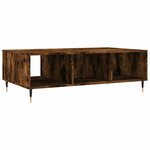 vidaXL Table basse chêne fumé 104x60x35 cm bois d'ingénierie