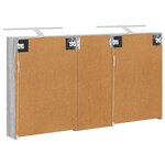 vidaXL Ensemble de Meubles de Salle de Bain 3 Pièces 130 x 14 5 x 70 cm