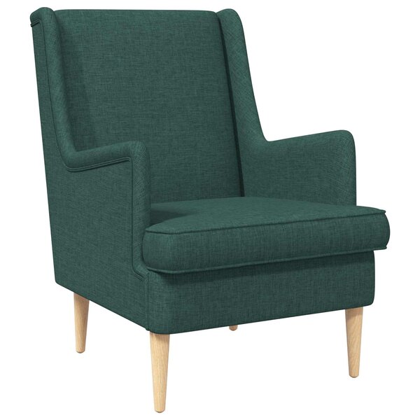 vidaXL Fauteuil Vert foncé Tissu