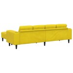 Ensemble de Canapés 3 Pièces Jaune Velours