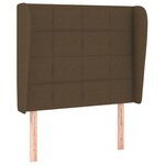 vidaXL Sommier à lattes de lit avec matelas Marron foncé 80x200 cm