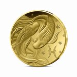 Signes astros - Poisson Monnaie de 5€ 1/2g or