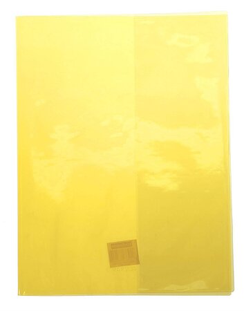 Protège-cahier Cristal Luxe 22/100ème 24x32 transparent Jaune CALLIGRAPHE