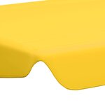 vidaXL Toit de rechange de balançoire Jaune 150/130x105/70 cm