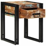 vidaXL Table d'appoint 40 x 40 x 50 cm bois de récupération massif