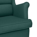 vidaXL Chaise à bascule vert foncé 74x90x102 cm tissu