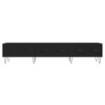 vidaXL Meuble TV noir 150x36x30 cm bois d'ingénierie