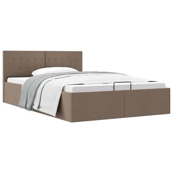 vidaXL Cadre de lit à rangement hydraulique sans matelas 140x200 cm