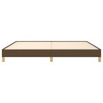 vidaXL Cadre de lit sans matelas marron foncé 200x200 cm tissu
