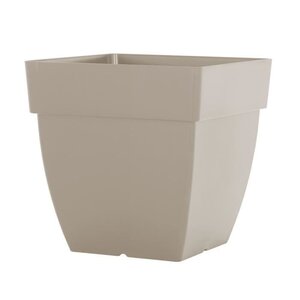 ARTEVASI Pot de fleurs Carré Capri - 45 x 45 x H 35 cm - 71 L - Gris taupe