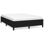 vidaXL Cadre de lit sans matelas noir 140x200 cm tissu